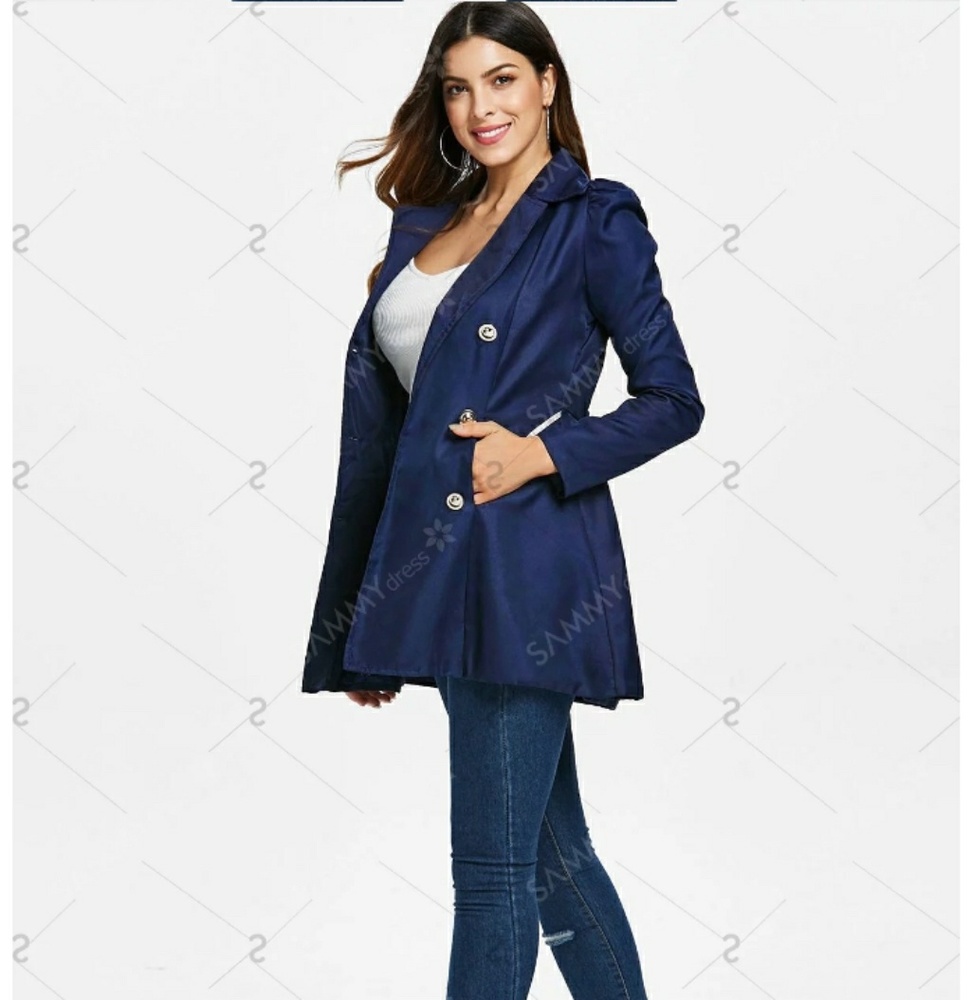 Fit Flare Trench Coat